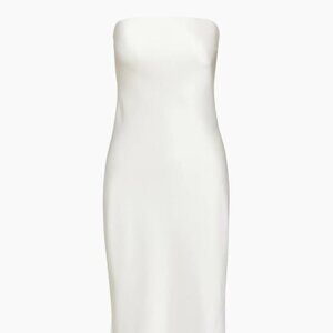 Wilfred Charmaine Satin Dress in Light Birch